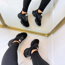 STEVE MADDEN MATCH-E SNEAKER 4643 - BLACK/BLACK**