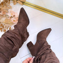 BOTTES À TALONS DAISY DES8528 - MARRON/PU