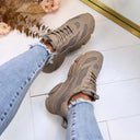 STEVE MADDEN POSSESSION-E SNEAKER 0033 - DARK TAUPE