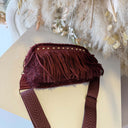 FRINGE BAG EC60313 - WINE/RED