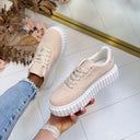 GLAMOUR SNEAKER LX-352 - BEIGE