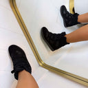 SPARKLING WEDGE BOOT HB-330 - BLACK