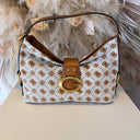 GUESS CAMDEN SHOULDER BAG JB930818 - COGNAC LOGO