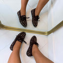 ANNE FRINGE SLIPPER AQ212 - BROWN