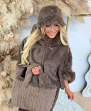 GUESS ILDE FAUX FUR HAT W6BZ12W4359 - A12M BROWN
