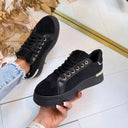ZIP SNEAKER EV-566 - BLACK