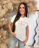 GUESS FABRIZIA CN SS T-SHIRT V6BI20K6751 - G012 OFF WHITE
