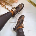 DETAIL SNEAKER 9262 - MARRON
