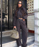 UNIQUE THE LABEL GIGI PANTS DEEP BLACK