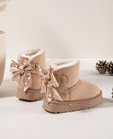 *KIDS* DOTS BOW UGIE BOOT 20408 - BEIGE