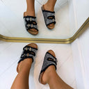 SPARK DENIM SLIPPER WS102 - SCHWARZ