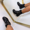 BESTSELLER BOOT A-271 - BLACK/SILVER