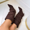 *SOLDES* BOTTINE DAIM BOUCLE 7699A - NOIR