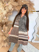 LIU JO LOGO SCARF/SHAWEL 2F6024-MA39S - ANIMALIER