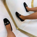 ANNE FRINGE SLIPPER AQ212 - BROWN