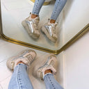 BUFFALO CLD CHAI WARM SNEAKER 18367 - SILVER/CREAM