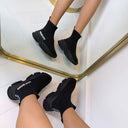 STEVE MADDEN PRODIGY SNEAKER 2214 - BLACK/BLACK