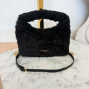 STEVE MADDEN BFLUFFY BAG 2696 - BLACK/GOLD