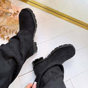 BOTTE À TALON FINASUEDINE DES8032 - KAKI/SUÈDE