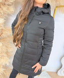 GUESS NEW ALETA LONG PUFFER JACKET V4YL05WF3X0 - BLACK