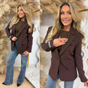 UNIQUE THE LABEL NOVEE BLAZER CHOCOLATE