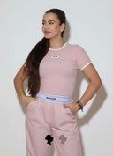 REINDERS RIBB TOP W3839 - DUSTY ROSE