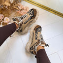 BUFFALO CLD CHAI SNEAKER 18363 - BEIGE ANIMAL MIX