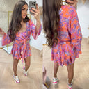 GUESS BEACH KNOTTED CROP KIMONO E5GH01WH3X2