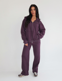 *SALE* UNIQUE THE LABEL NYLA WIDE LEG JOGGER - DEEP BERRY