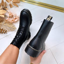 LEATHER LOOK VETERBOOT BS25A