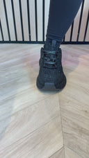 GLITTER SNEAKER 8-210 - BLACK