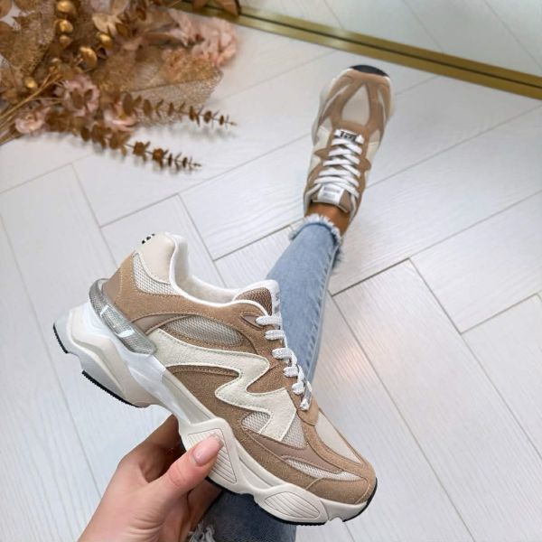 STEVE MADDEN SNEAKER SPEEDER 2447 TAUPE MULTI