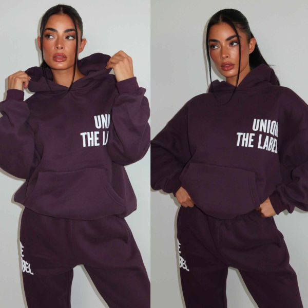 UNIQUE THE LABEL ELYANA HOODIE DEEP BERRY