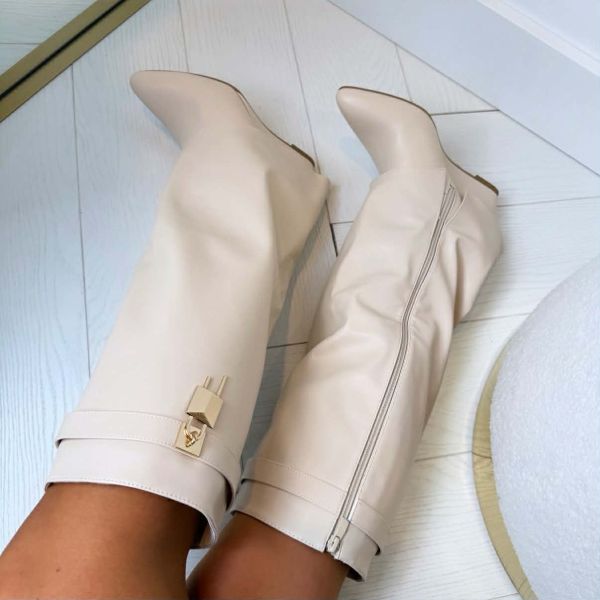 HAILY LAARS MET SLEEHAK DES8503 BEIGE/PU