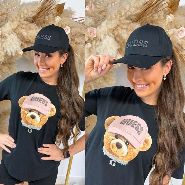 GUESS BASEBALL CAP AW5474COT01 BLACK