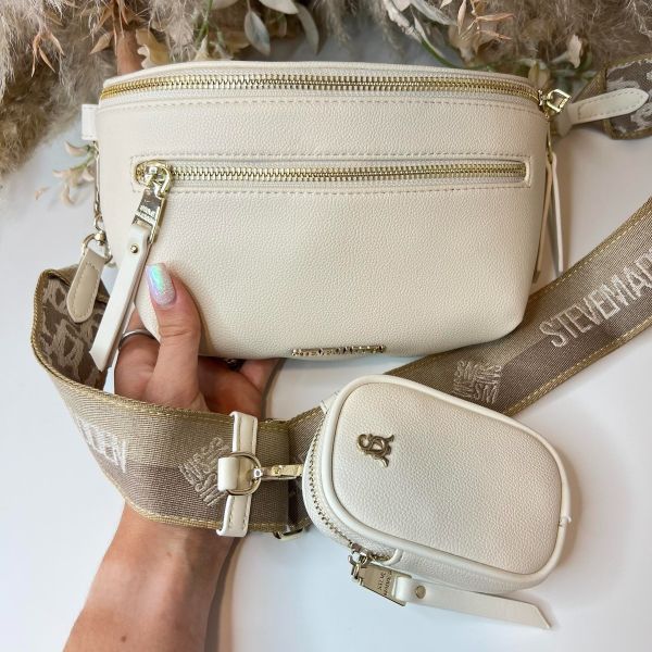 STEVE MADDEN BCLARKE CROSSBODY BAG 1507 BONE