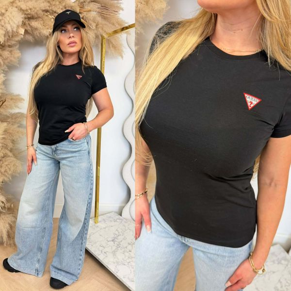 GUESS MINI TRIANGLE TEE W2YI44J1314 BLACK