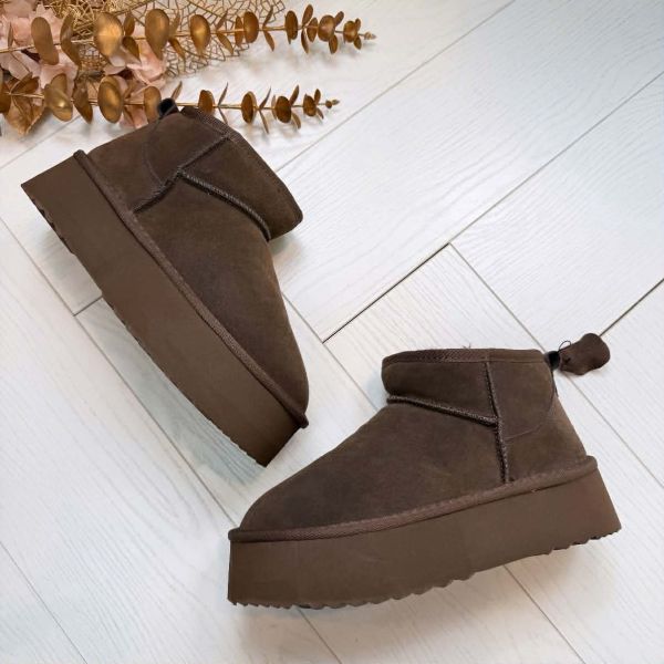 **LAATSTE MAAT 38** PLATEAU REAL LEATHER UGIE BOOT 6391 BROWN