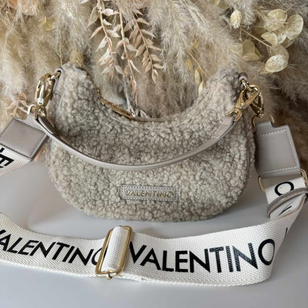 VALENTINO BAGS SPECIAL CAMY HOBO BAG VBS7L302 TAUPE