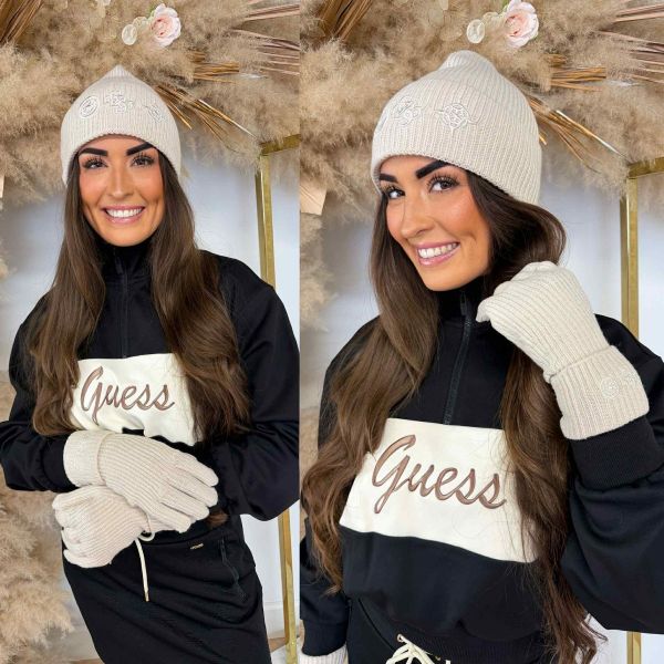 GUESS BEANIE AW5404POL01 BEIGE