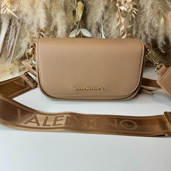 VALENTINO BAGS MIRAMAR FLAP BAG VBS7UE02G BEIGE