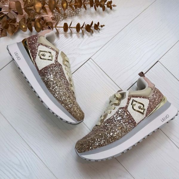 *LAATSTE MAAT 39* LIU JO MAXIWONDER 01 GLITTER LIGHTGOLD/COP