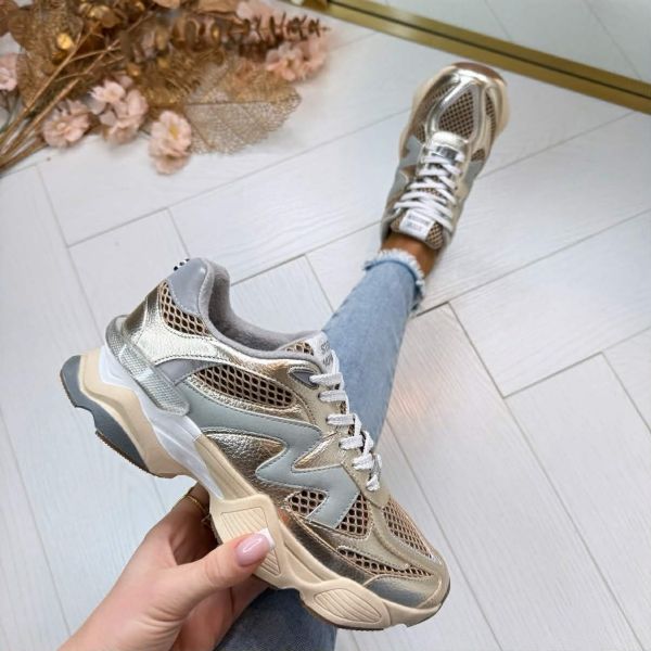 STEVE MADDEN SNEAKER SPEEDER 2447 GOLD MULTI