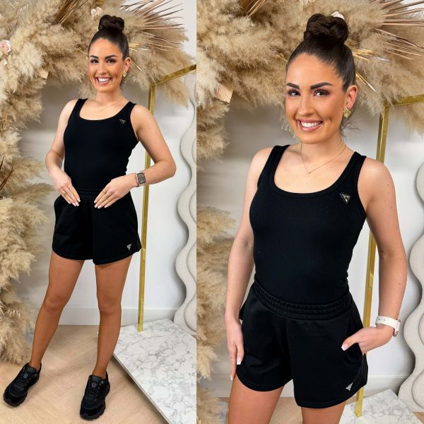 GUESS COLETTE RIB TANKTOP V4YP06K8RT2 JBLK