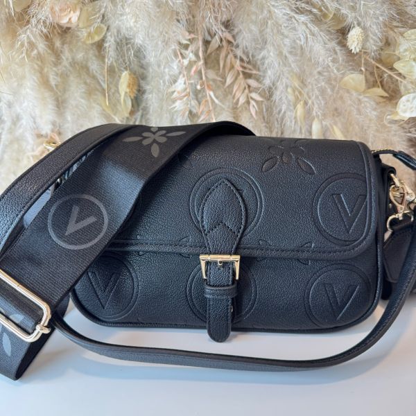 VALENTINO BAGS SAMBA RE FLAP BAG VBS8ZG09 NERO