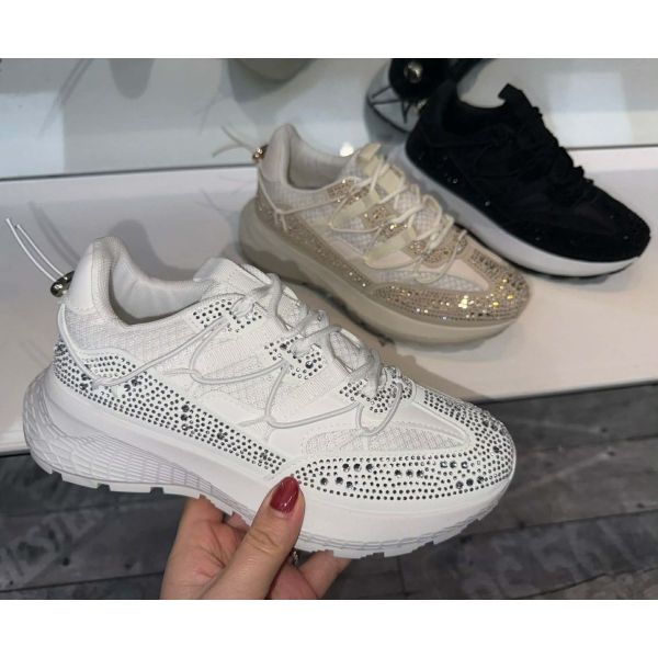 GLAMOUR SNEAKER 9167 WHITE