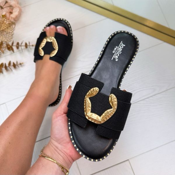 *SALE* JOLICE SLIPPER AM-34 BLACK