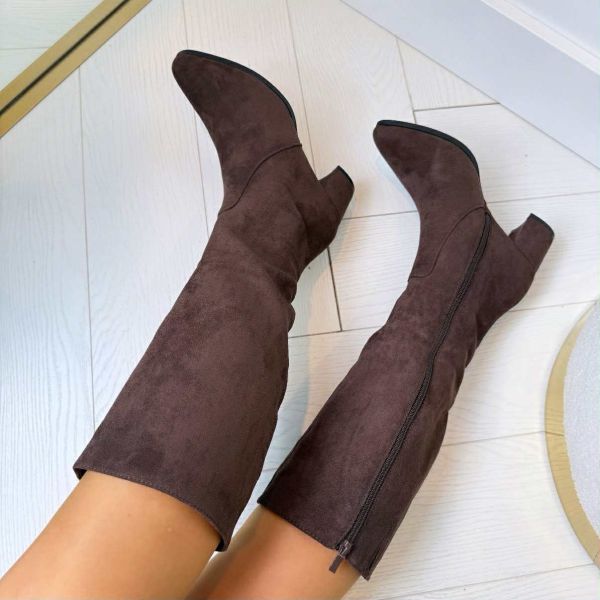 BESTIE SUEDINE HEEL DES8037 BROWN/SUE