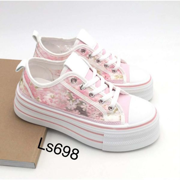 FLOWER LACE SNEAKER LS698 PINK