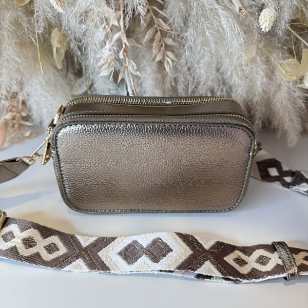 DUBBELE ZIP BAG 3069 BRONZE